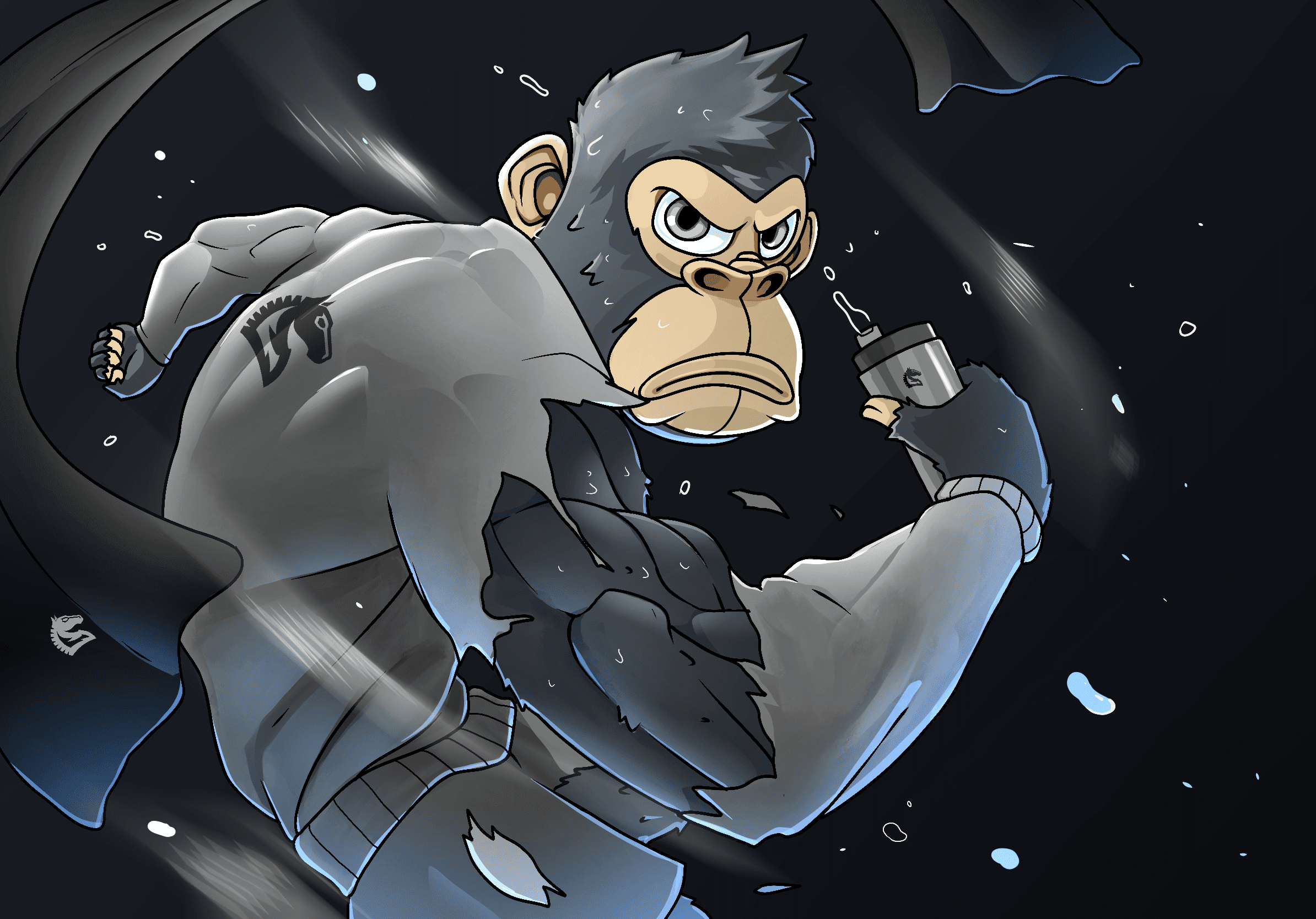 Shredded Apes Trojan branded PNL card