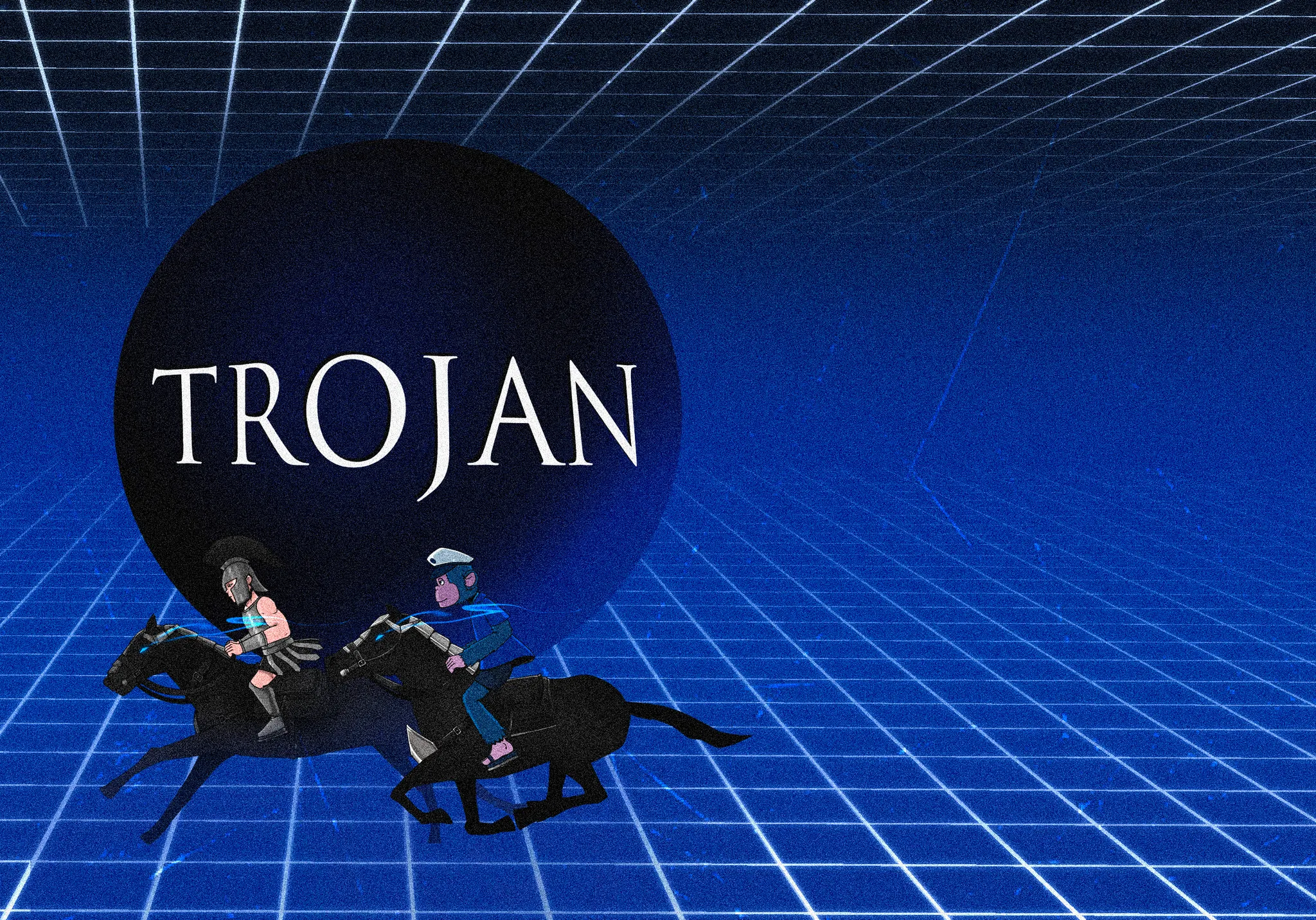 Apecoin Trojan branded PNL card